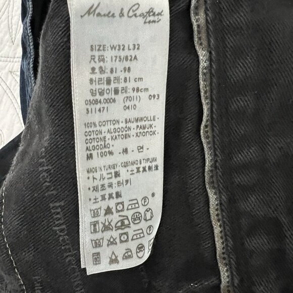 LEVI'S Made & Crafted L09 Tapered Jeans Dark Aged Denim 05084 - Picture 10 of 10